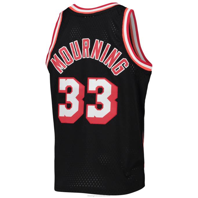 NBA 0F6D17111 miami heat alonzo luto mitchell & ness negro hardwood classics swingman jersey