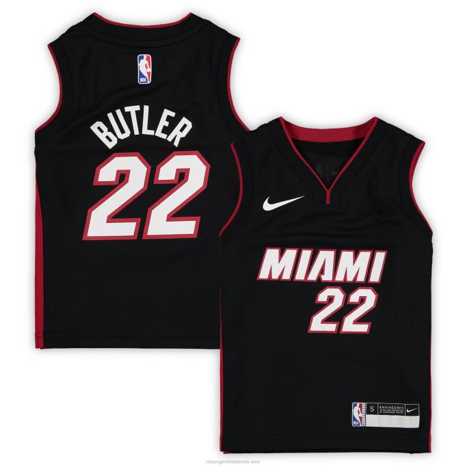 NBA 0F6D17251 Preescolar miami calor jimmy mayordomo nike jersey negro
