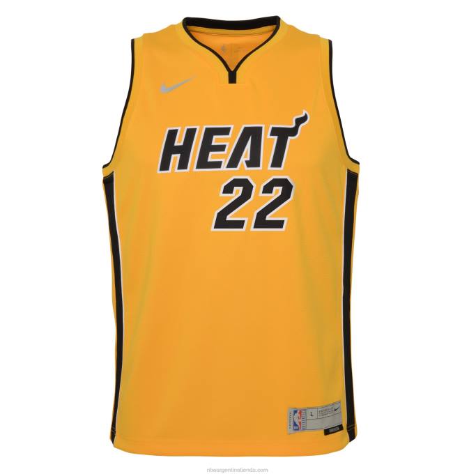 NBA 0F6D17577 miami heat jimmy butler nike trofeo oro jugador swingman camiseta - edición ganada