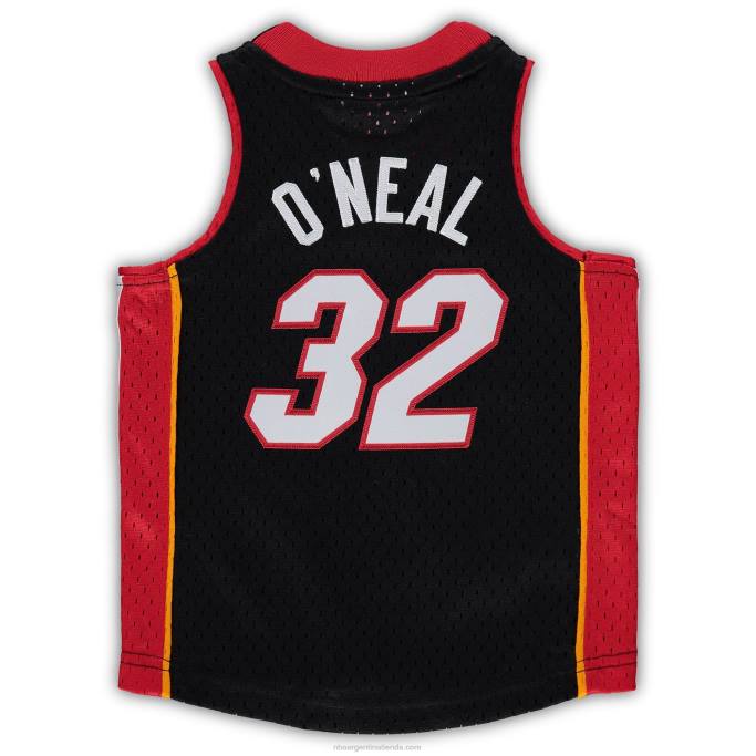 NBA 0F6D17642 miami heat shaquille o'neal black hardwood classics playera de jugador retirado