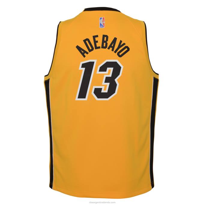 NBA 0F6D17983 miami heat bam adebayo nike trofeo oro swingman jugador jersey - edición ganada