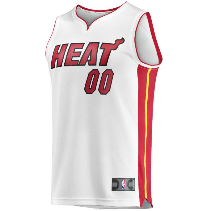 NBA 0F6D18439 Réplica personalizada de la camiseta Miami Heat White Fast Break