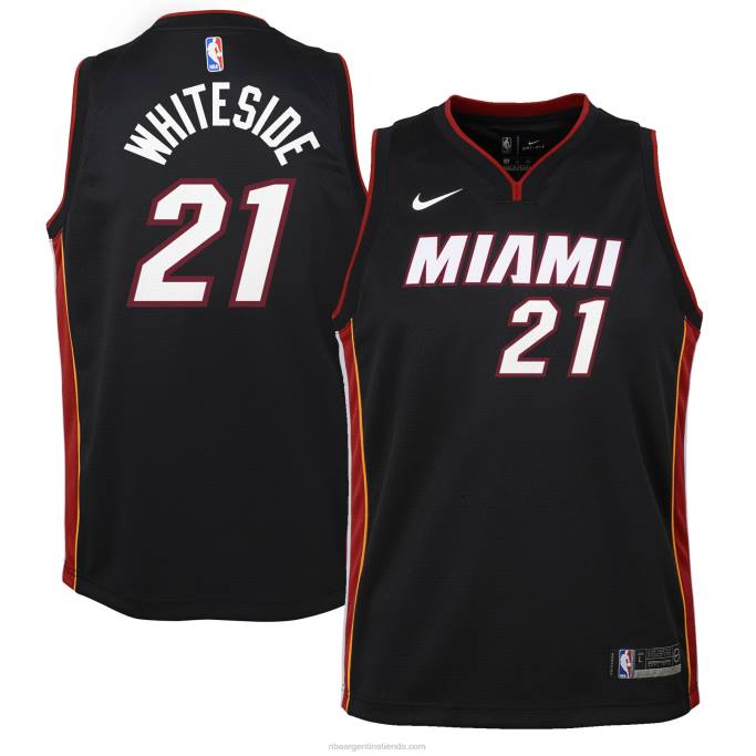NBA 0F6D19316 camiseta miami heat hassan whiteside nike negro swingman