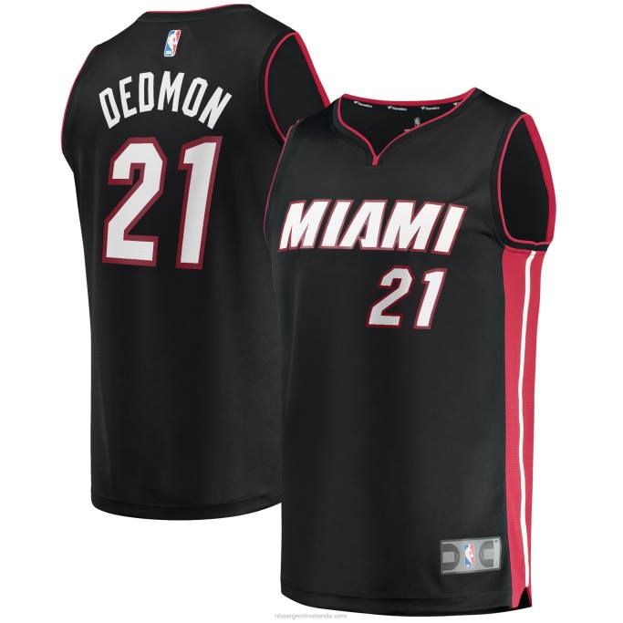 NBA 0F6D19329 Miami Heat Dewayne Dedmon Réplica de camiseta negra Fast Break