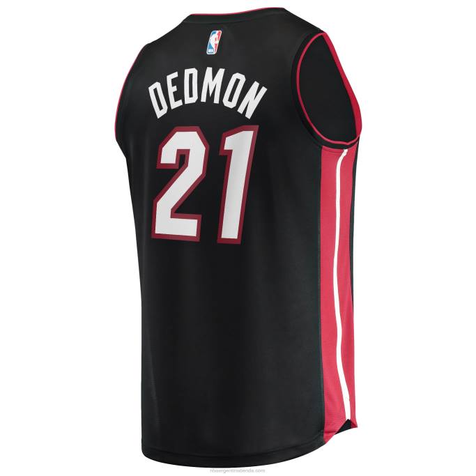 NBA 0F6D19329 Miami Heat Dewayne Dedmon Réplica de camiseta negra Fast Break