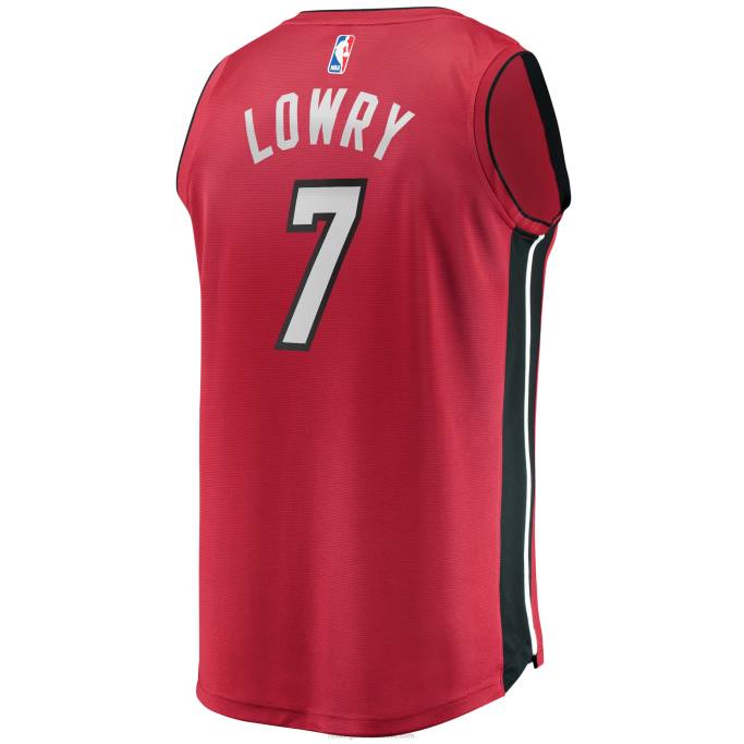 NBA 0F6D19453 miami heat kyle lowry camiseta roja de jugador de descanso rápido