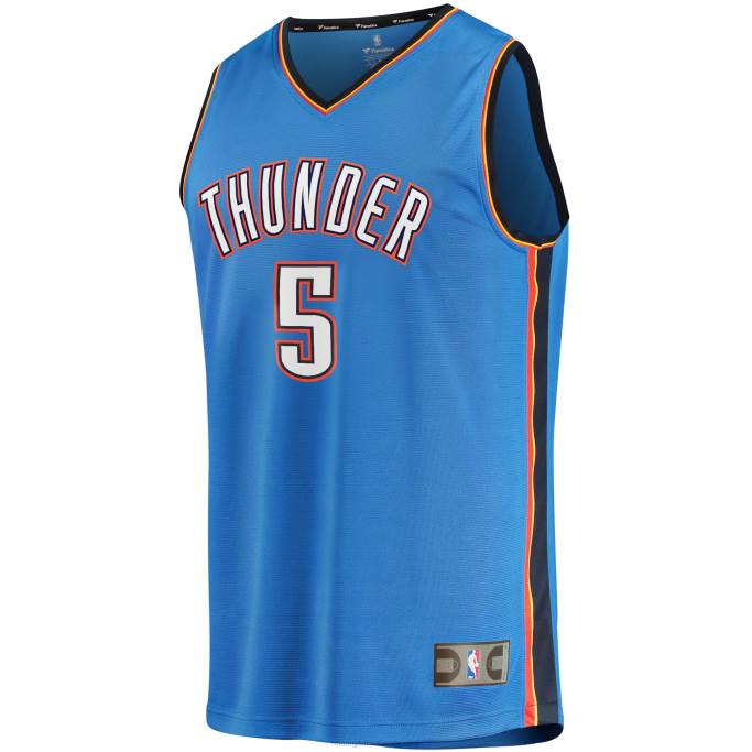 NBA 0F6D18204 camiseta de jugador de oklahoma city thunder luguentz dort blue fast break
