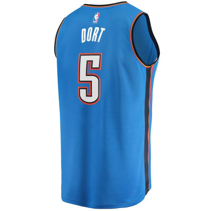NBA 0F6D18204 camiseta de jugador de oklahoma city thunder luguentz dort blue fast break