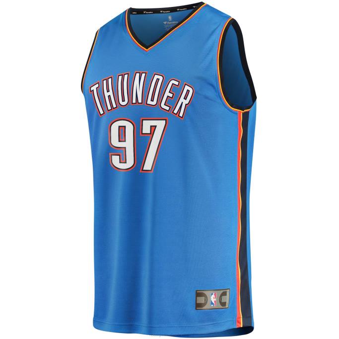 NBA 0F6D18685 camiseta de jugador de oklahoma city thunder eugene omoruyi blue fast break