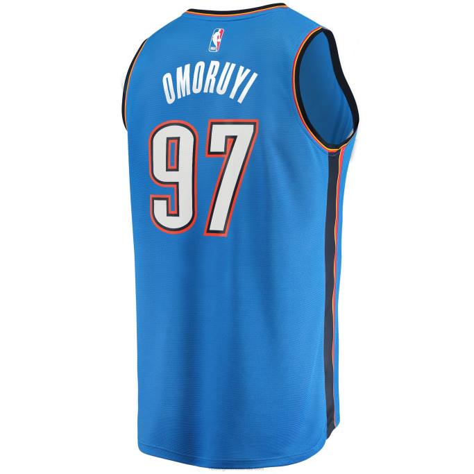 NBA 0F6D18685 camiseta de jugador de oklahoma city thunder eugene omoruyi blue fast break