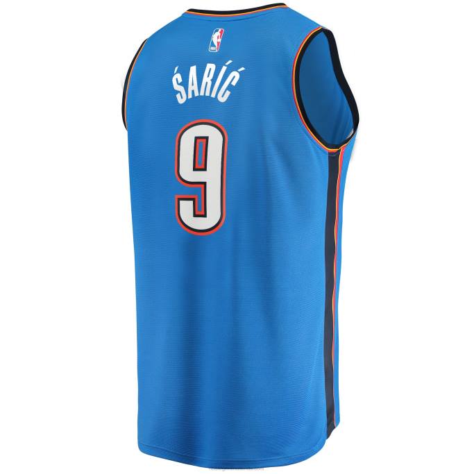 NBA 0F6D18843 camiseta de jugador de oklahoma city thunder dario saric blue fast break