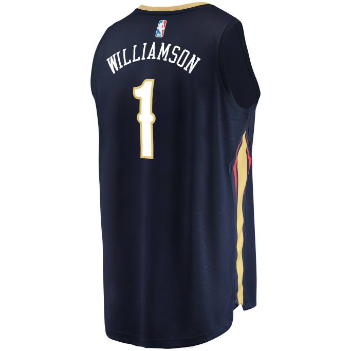 NBA 0F6D16799 New Orleans Pelicans Zion Williamson Navy Réplica Fast Break Jersey