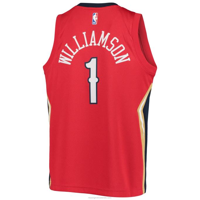 NBA 0F6D16976 Nueva orleans pelícanos zion williamson jordan marca rojo swingman jugador jersey