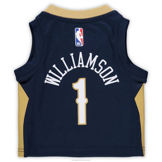 NBA 0F6D17272 New Orleans Pelicans Zion Williamson Nike réplica de camiseta azul marino
