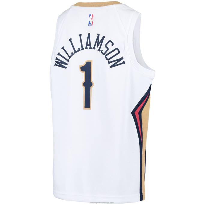NBA 0F6D17423 New Orleans Pelicans Zion Williamson Nike Blanco Swingman Jugador Jersey