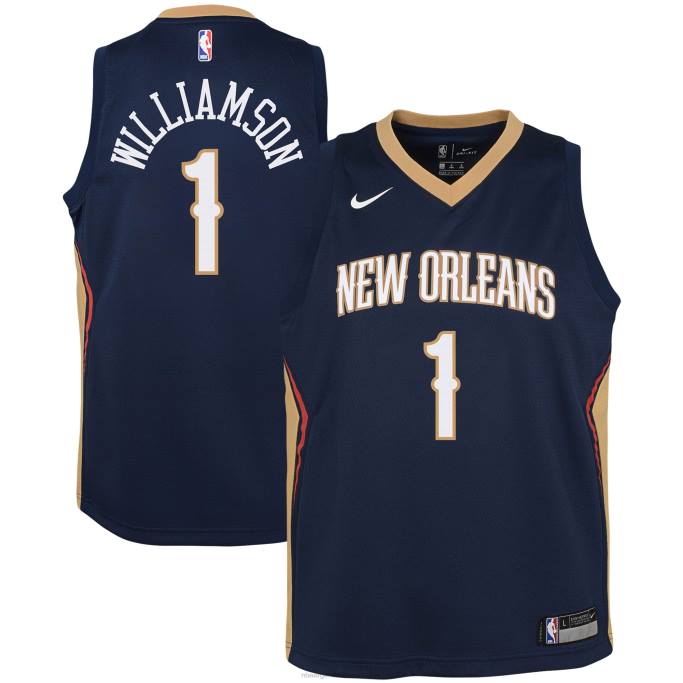 NBA 0F6D17465 New Orleans Pelicans Zion Williamson Nike Azul Marino Swingman Jersey
