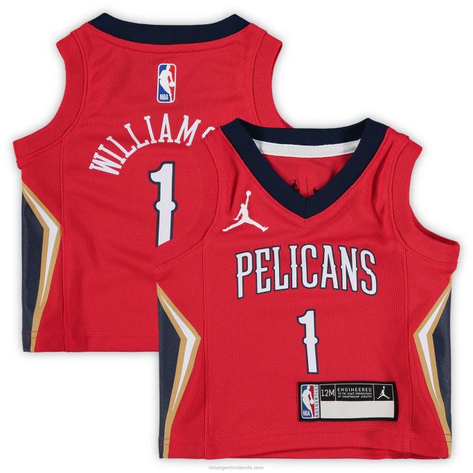 NBA 0F6D17480 Nueva orleans pelícanos zion williamson jordan marca jersey rojo
