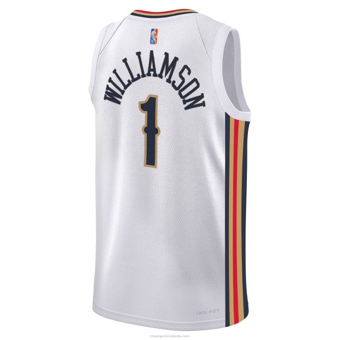 NBA 0F6D17546 camiseta new orleans pelicans zion williamson nike blanca swingman
