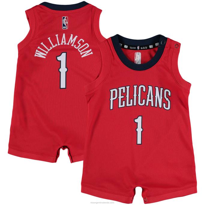 NBA 0F6D17573 New Orleans Pelicans Zion Williamson Nike réplica de camiseta roja