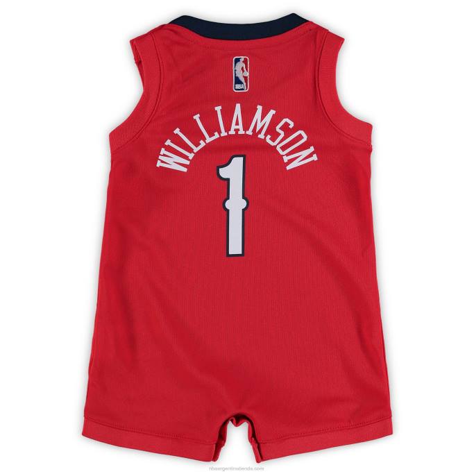 NBA 0F6D17573 New Orleans Pelicans Zion Williamson Nike réplica de camiseta roja