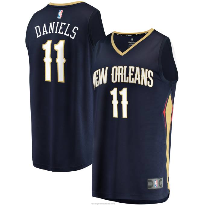 NBA 0F6D17616 New Orleans Pelicans Dyson Daniels Draft de la Marina Primera Ronda Pick Fast Break Réplica Jersey