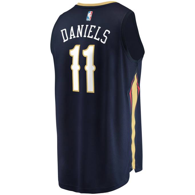 NBA 0F6D17616 New Orleans Pelicans Dyson Daniels Draft de la Marina Primera Ronda Pick Fast Break Réplica Jersey