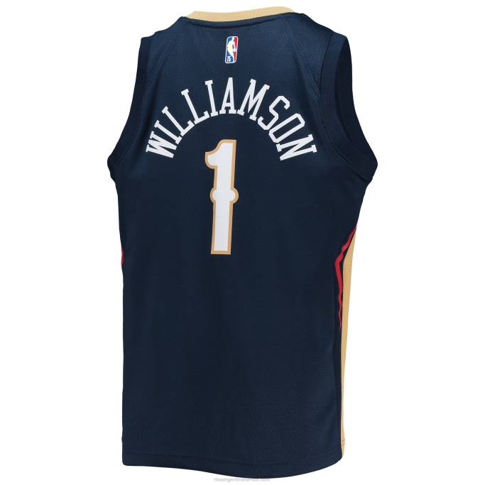 NBA 0F6D17876 New Orleans Pelicans Zion Williamson Nike Azul Marino Diamante Swingman Jersey