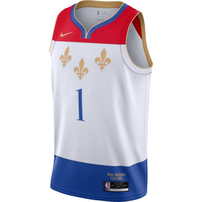NBA 0F6D18118 camiseta new orleans pelicans zion williamson nike blanca swingman