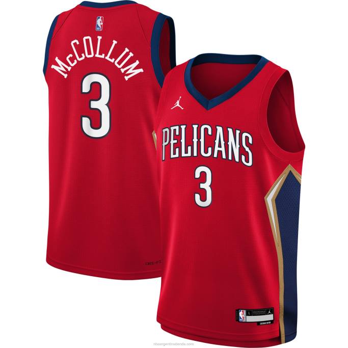 NBA 0F6D18184 pelícanos de nueva orleans c.j. camiseta roja swingman de la marca jordan mccollum