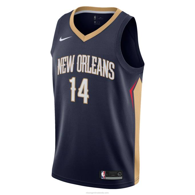 NBA 0F6D18194 Nueva orleans pelícanos brandon ingram nike azul marino swingman camiseta