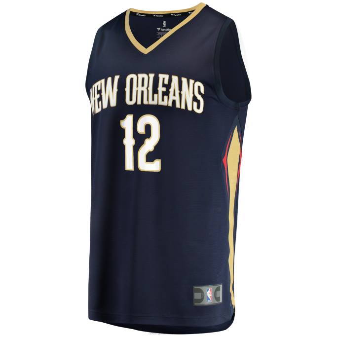NBA 0F6D19248 New Orleans Pelicans Gary Clark Navy Fast Break Réplica Jersey