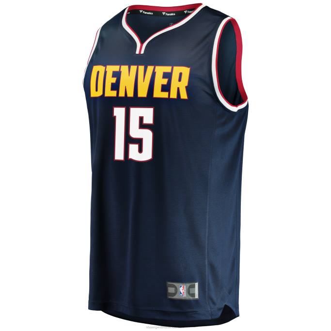 NBA 0F6D16733 denver nuggets nikola jokic camiseta azul réplica de ruptura rápida