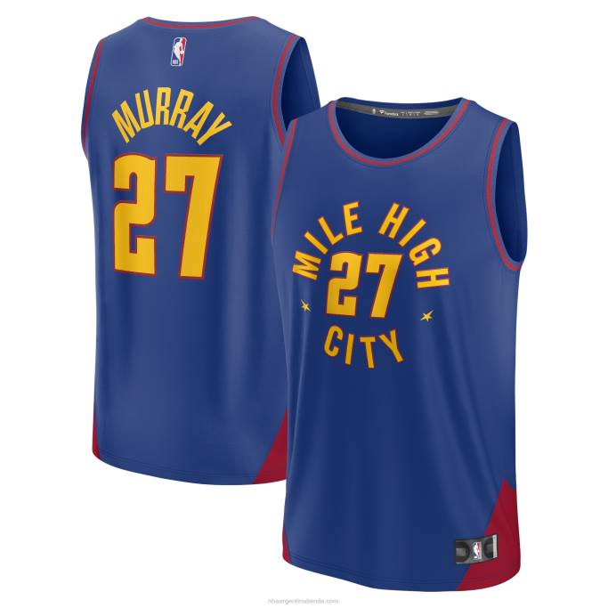 NBA 0F6D16770 denver nuggets jamal murray azul fast break player jersey