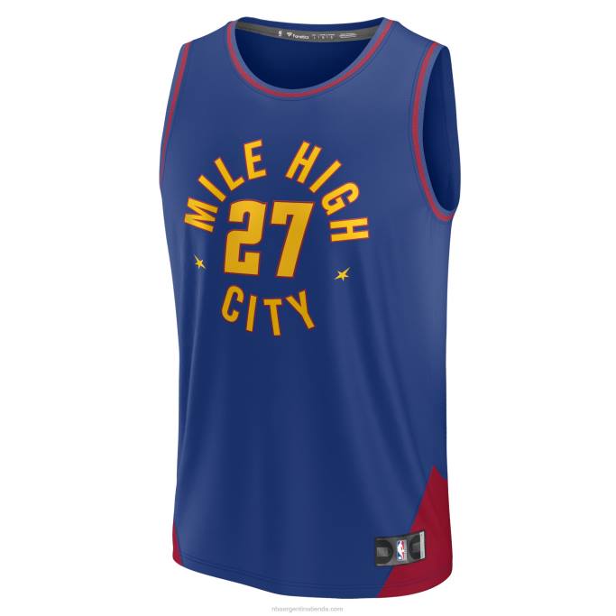 NBA 0F6D16770 denver nuggets jamal murray azul fast break player jersey