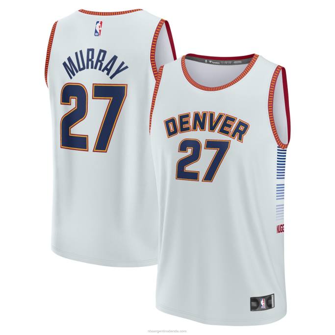 NBA 0F6D16845 denver nuggets jamal murray plata fastbreak jersey