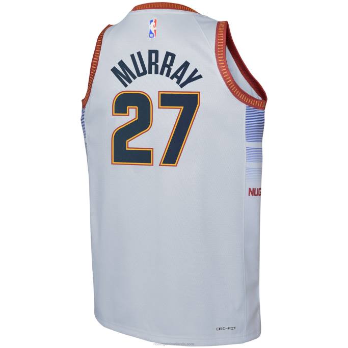 NBA 0F6D17228 denver nuggets jamal murray nike plata swingman camiseta
