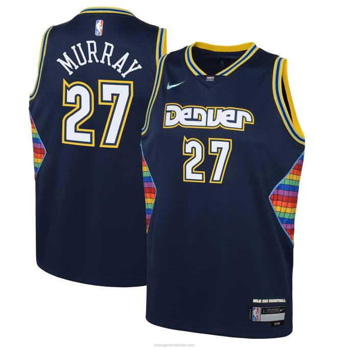 NBA 0F6D17493 camiseta jamal murray denver nuggets nike azul marino swingman