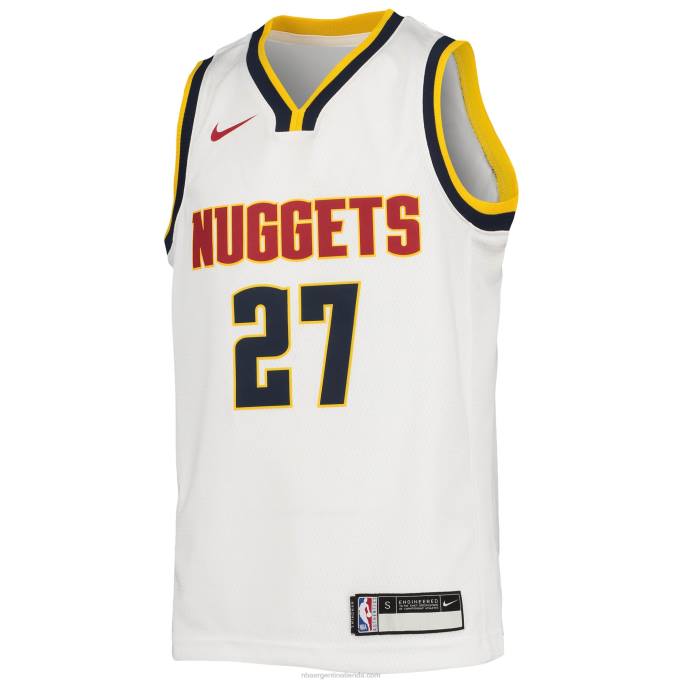 NBA 0F6D17512 camiseta nike swingman denver nuggets jamal murray blanca