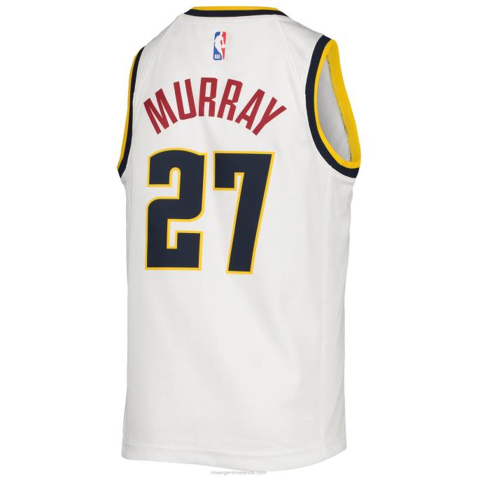 NBA 0F6D17512 camiseta nike swingman denver nuggets jamal murray blanca