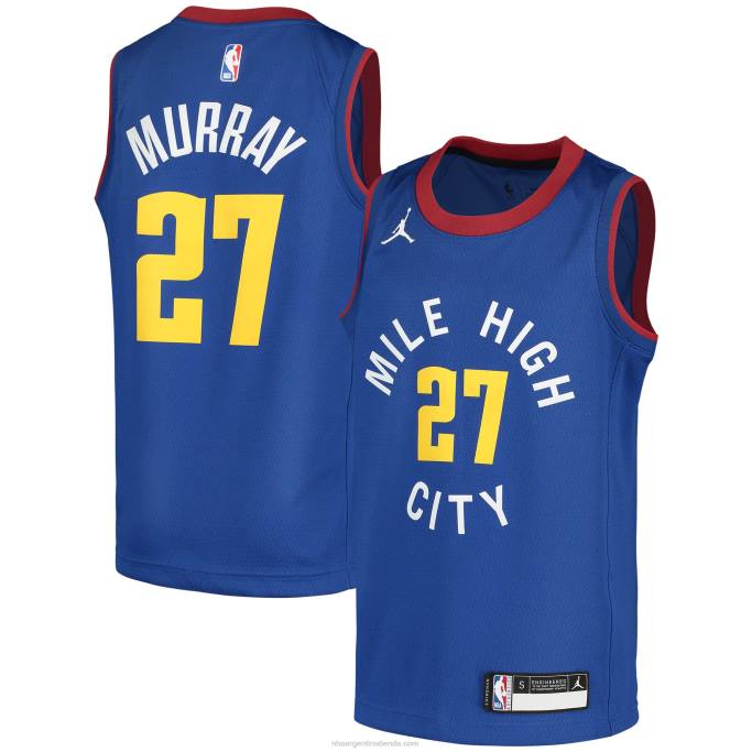 NBA 0F6D17670 denver nuggets jamal murray jordan marca azul swingman player jersey