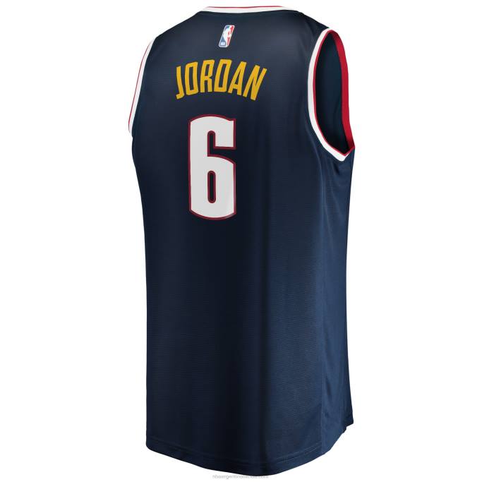 NBA 0F6D17974 denver nuggets deandre jordan camiseta de jugador de ruptura rápida azul marino