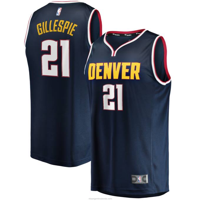 NBA 0F6D17975 denver nuggets collin gillespie camiseta de jugador de ruptura rápida azul marino