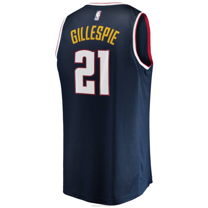 NBA 0F6D17975 denver nuggets collin gillespie camiseta de jugador de ruptura rápida azul marino