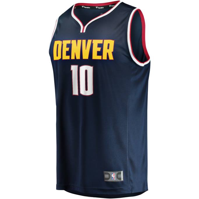 NBA 0F6D17976 camiseta de jugador de denver nuggets jack white navy fast break
