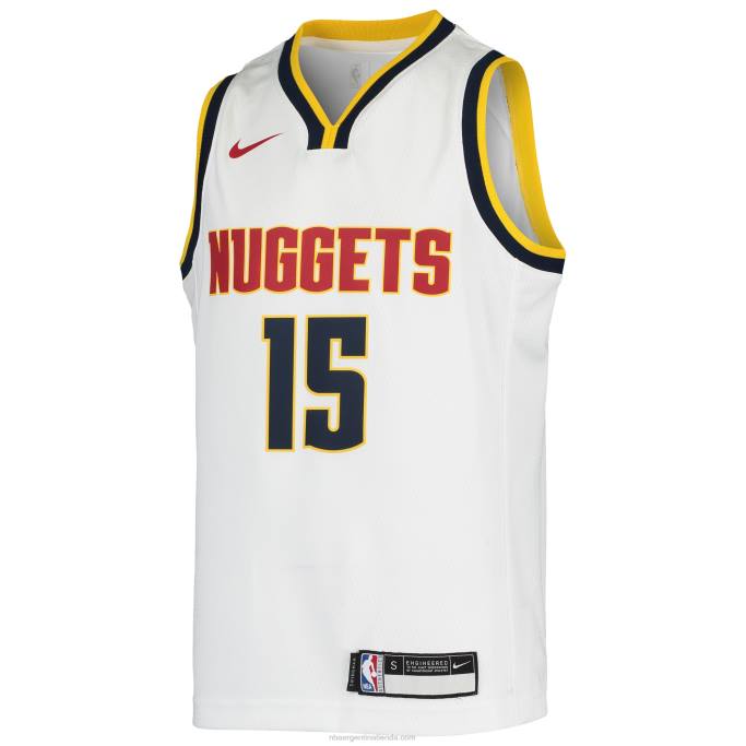 NBA 0F6D19112 camiseta denver nuggets nikola jokic nike blanca swingman