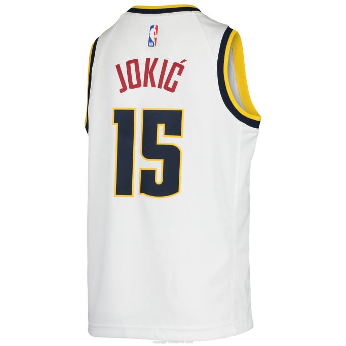 NBA 0F6D19112 camiseta denver nuggets nikola jokic nike blanca swingman
