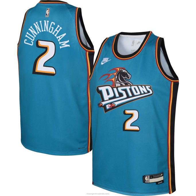 NBA 0F6D16757 camiseta detroit pistons cade cunningham nike verde azulado swingman