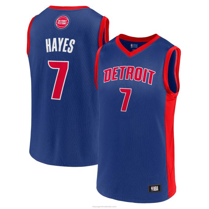 NBA 0F6D17265 camiseta de jugador de los pistones de detroit azul de killian hayes