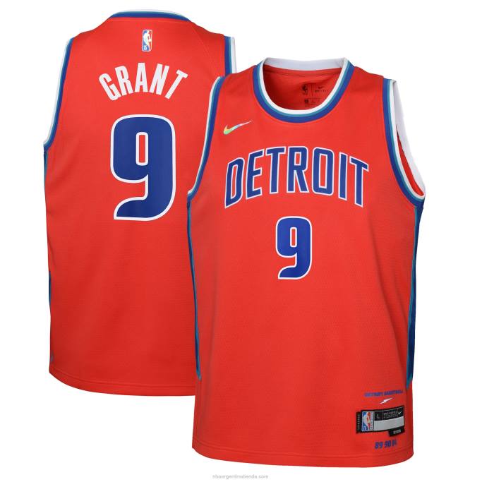 NBA 0F6D18102 jersey detroit pistons jerami grant nike rojo swingman