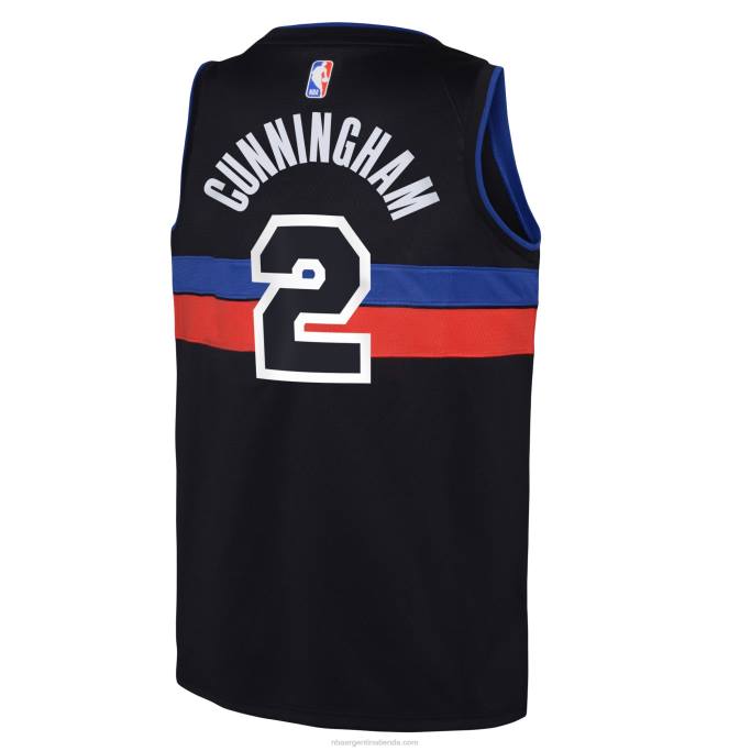 NBA 0F6D18276 detroit pistons cade cunningham jordan marca negro swingman jersey